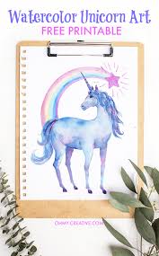 4.6 out of 5 stars 1,030. Free Printable Watercolor Unicorn Pictures Oh My Creative