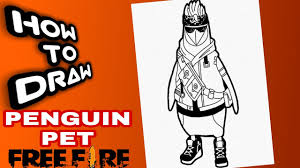 Firefighter, fireman rescued the pets from the fire, isolated on. How To Draw Free Fire Penguin Pet Free Fire Drawings Como Dibujar A Dom Pisante De Free Fire Youtube