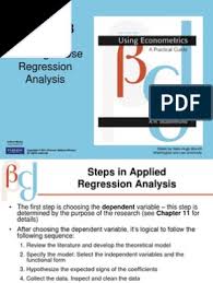 There are assumptions that need to be satisfied, statistical tests to determine the goodness fit of the data and accuracy of the model. What Is Regression Analysis In Research Pdf