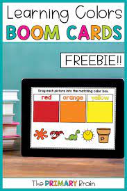Colors Boom Cards Distance Learning Color Sorting Task Cards Learning Colors Distance Learning Online Kindergarten