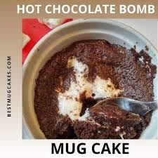 Hot Chocolate Bomb Mug Cake Best Mug Cakes Recipe In 2021 Chocolate Bomb Healthy Chocolate Mug Cake Vegan Mug Cakes