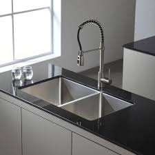Signaturehardware.com has been visited by 10k+ users in the past month Kraus Standart Pro 33in 16 Gauge Undermount 50 50 Double Bowl Stainless Steel Kitchen Sink Khu102 33 The Home Depot Undermount Kitchen Sinks Kitchen Remodel Small Kitchen Faucet