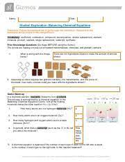 Balancing chemical equations student exploration. Balancingchemequationsse Docx Name Date Student Exploration Balancing Chemical Equations Directions Follow The Instructions To Go Through The Course Hero
