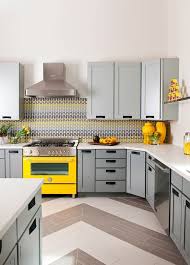 Yellow and light purple is a softer take on the look, but one that's still quite pleasing. 25 Bright Grey And Yellow Kitchen Decor Ideas Digsdigs