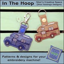 Ith Truck And Camper Key Fob Camper Bag Tag Vinyl Key Fob Etsy Key Fob Embroidery Design Tag Vinyl Fobs