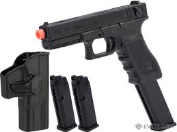 Check spelling or type a new query. Elite Force Fully Licensed Glock 18c Select Fire Semi Full Auto Gas Blowback Airsoft Pistol W Extended Mag Type Green Gas Carry Package Airsoft Guns Gas Airsoft Pistols Evike Com