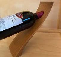 Acrylic Wine Bottle Holder Clear Acrylic Counter-Balanced Wine Bottle  Display Stand - Holds Standard 750ml Bottle (A097) Modern Wine Bottle Holder