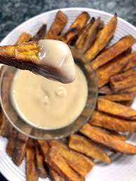 You'll never want plain potatoes after you try these sweet and spicy fries. 15 Must Try And Sweet Potato Fries On Your Favourite Meals Sweet Potato Fry Sauce Sweet Potato Fries Sweet Potato Sauce