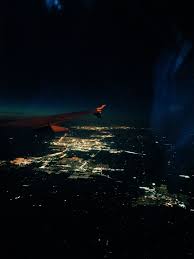 Denver At Night In Window Seat Travel Window Seat Seat View