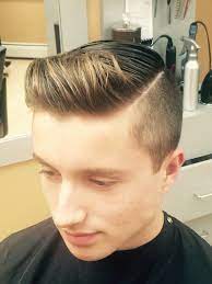 Men S Haircut Pompadour With Hard Line Mens Hairstyles Long Hair Styles Men Hair Guide
