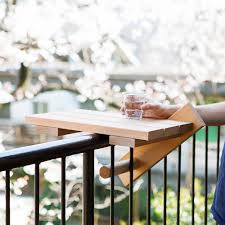 10 Easy Pieces Balcony Tables For Railings Gardenista Balcony Furniture Rustic Bedroom Furniture Dining Table
