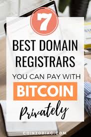 The 7 Best Domain Registrars You Can Pay With Bitcoin Privately Coinzodiac In 2020 Bitcoin Writing Blog Posts Bluehost Hosting