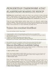 Klasifikasi makhluk hidup 2 kingdom. Doc Pengertian Taksonomi Atau Klasifikasi Makhluk Hidup Chalysta Alfiani Academia Edu