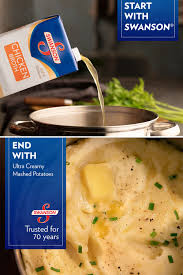 Ultra Creamy Mashed Potatoes Swanson Recipe Recipes Food Ultra Creamy Mashed Potatoes