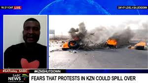 Trucks have been set alight and roads have been closed in parts of the province. Sejqafom9ay Ym