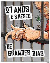 GRANDE DIA até 2052 . Bolsonaro, a Papuda lhe espera #bolsonaropreso #política #charge #grandedia