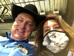 Last night was Memorial Night at the NFR. The bullfighters and barrelman  painted their faces like our old friend Lecile Harris did all those years.  The pickup men saddled up horses our