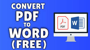 How To Convert Pdf To Word Free Youtube