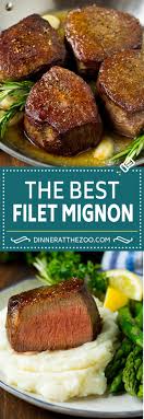 Searing the filet first will seal in the juices while finishing it in the oven will ensure the tenderness of the meat upon completion of cook time — and this method is the best way to cook filet mignon indoors. Filet Mignon With Garlic Butter Dinner At The Zoo