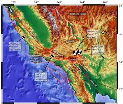 Detailed topographic maps and aerial photos of california are available in the geology.com store. Topographic Map Of Southern California With Major Faults Red Lines Download Scientific Diagram