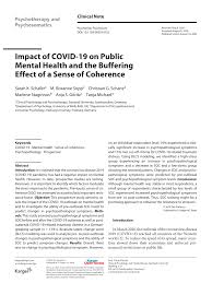 Check spelling or type a new query. Pdf Impact Of Covid 19 On Public Mental Health And The Buffering Effect Of A Sense Of Coherence
