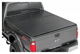 Rough Country 45305550 Hard Aluminum Tri Fold Tonneau Cover Black