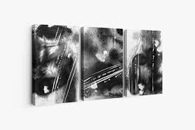Tablou Multicanvas: Ecouri Monocrome – The Print Studio