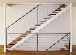 Steel Stair With Cable Railings Post Road Iron Works Banister Remodel Stairs Staircase Design
