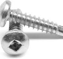 #6-20 x 1 (FT) Self Drilling Screw Square Drive Pan Head #2 Point Stainless  Steel 410 Pk 1000