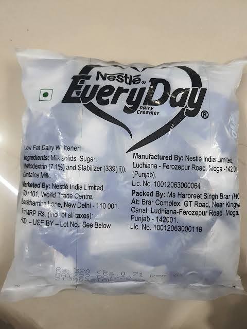 Everyday milk sachet/creamer sachet 150units product image