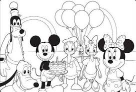 You can print or color them online at getdrawings.com for absolutely free. Mickey Happy Birthday Coloring Page Novocom Top