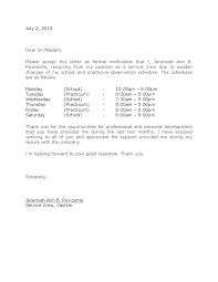 Resignation Letter Pdf