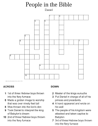 Our bible worksheets include cursive handwriting practice crossword puzzles word scrambles and seek finds. Daniel Crossword Puzzle Crossword Puzzles Printable Crossword Puzzles Bible Crossword Puzzles