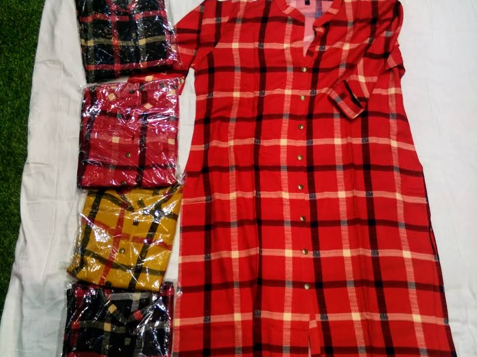 Heavy Ryon 14 kg straight kurti in 48 and 50 sizes product image