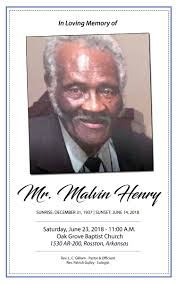 Malvin Henry — McFadden & Hitchye Funeral Enterprises