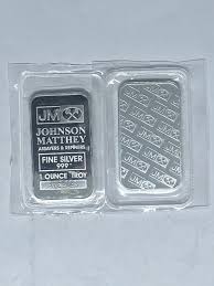 1 OZ. JOHNSON MATTHEY .999 Fine Silver Bar (sealed)