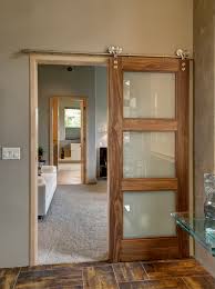 We love barn doors, but the weight and price of them can keep us from using them. Barn Door On Sliding Glass Door Novocom Top
