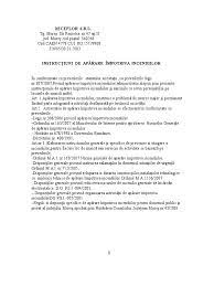 Angajatorul va fi obligat ca la intocmirea instrucţiunilor de apărare impotriva incendiilor. InstrucÅ£iuni De ApÄƒrare Impotriva Incendiilor Doc