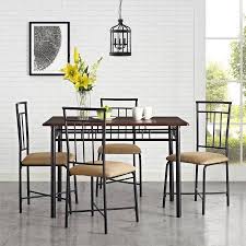 Mainstays 5 Piece Dining Set Multiple Colors Walmart Com Metal Dining Set Dining Room Sets Small Kitchen Tables