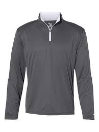 Fashion Clothing Shoes Jewelry Badger Sideline 1 4 Zip Pullover T Shirt L Graphite White Ceim Cl