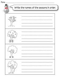 Four Seasons Printable Worksheet Seasons Worksheets Printable Worksheets Kids Writing