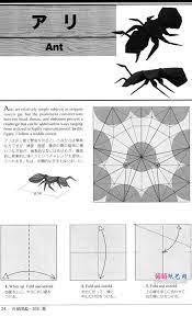 robertjlang的蚂蚁折纸图解教程图片步骤1 origami diagrams origami kirigami