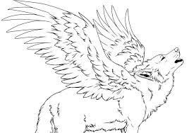 When you're done with these, you can check out all of our animal coloring pages. Female Wolf With Wings Coloring Pages Coloring Pages Ideas