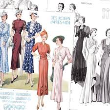 Le caratteristiche della moda anni '30. Pdf Instant Download Summer 1938 Haute Couture Parisian Vintage Sewing Pattern Catalog 40 Pages Moda Anni 30 Moda