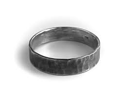 Men S Sterling Silver Ring Rustic Wedding Band Hammered Dark Silver Oxidized Tradit Mens Wedding Bands Hammered Rustic Wedding Bands Hammered Wedding Bands