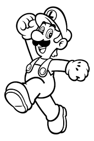 The character of the plumber super mario, accompanied by his brother luigi, appeared for the first time in 1985, in a video game released on the diddy kong. Mario Coloring Pages 100 Best Pictures Free Printable