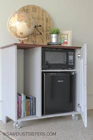 Diy Mini Refrigerator Storage Cabinet Free Plans Kitchen Remodel Small Refrigerator Storage Dorm Kitchen