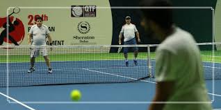 The khalifa international tennis & squash complex was inaugurated in 1992 by his highness sheikh hamad bin khalifa al. Qatar Tennis Federation On Twitter Shots From Nasser Bin Khalid Ramdan Tournament Held At Sheraton Doha Tennis Nbk Qtf Doha Qatar