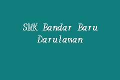 Baru darulaman, merupakan sebuah sekolah menengah kebangsaan yang terletak di bandar baru. Smk Bandar Baru Darulaman Secondary School In Jitra