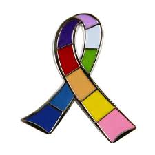 My parents wont let me dye my hair. Multi Color Cancer Awareness Ribbon Lapel Pin Multi Ribbon All Cancer Merchandise Items Products